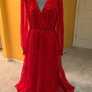 Kate Spade Red Heart Dress Worn Once